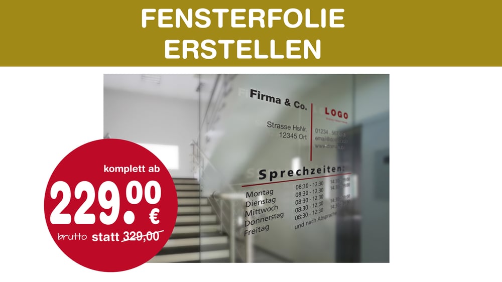 Fenster-Folie erstellen | Layout gestalten