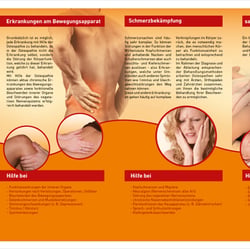 Flyer für Physiotherapie Wilhelm in Leipzig / Grimma