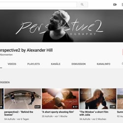 YouTube Kanal bzgl Kurzvideos, Behind the Scenes und intensive Vorstellungsrunde
