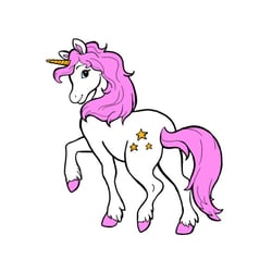 Einhorn schreitend