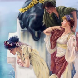 Meisterstudie Sir Lauwrence Alma Tadema- A coihn of Vantage