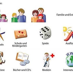 Verschiedene Signets für eine Website, Illustrator