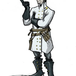 Characterdesign; Bleistift + digitale Farben