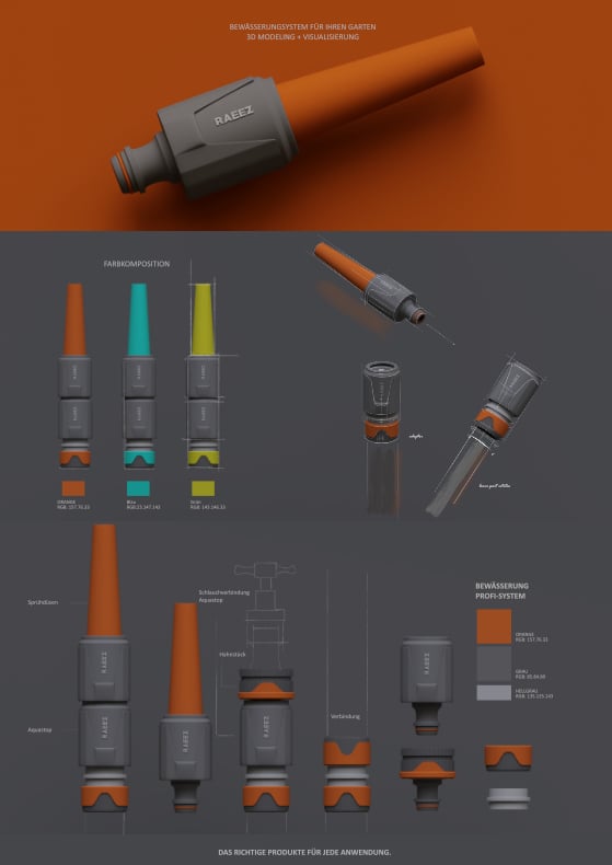 3d Produktdesigns und Visualisierung