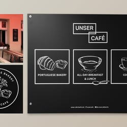Außenwerbung für »Under Café«