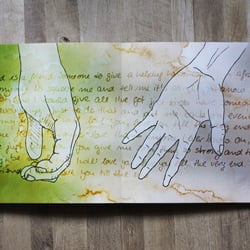 2012 – Auszug aus einem illustrativen Buch rund um verschiedenen Songtexte (Studium)