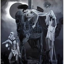 „Komm!…“  Acryl/Leinwand, 100×80 cm