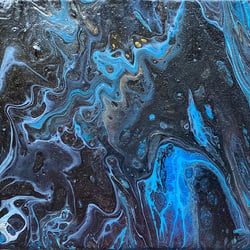 Abstrakt blau