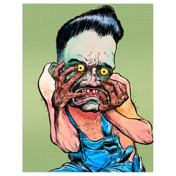 Fear in the garage | digital drawing