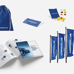 Gesamtes Erscheinungsbild für das Unternehmen Topmotive