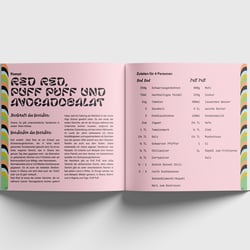 YumYumTalks – Buckprojekt, Layout und Illustration