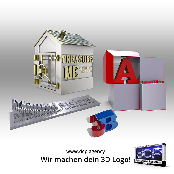 3D Logos – Fallen auf und bringen viele Vorteile | mehr dazu auf: www.dcp.agency