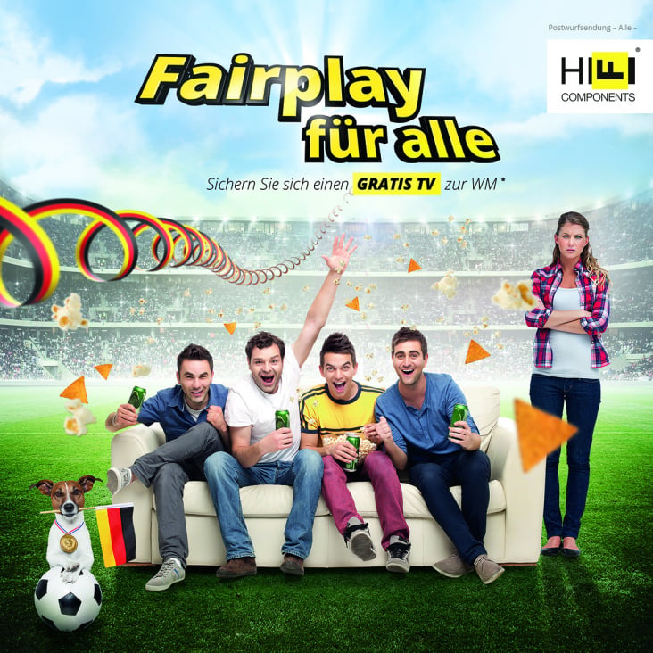 HiFi-Components – Flyer zur Fußball-WM 2014