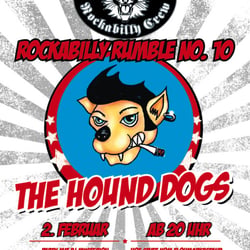 Flyer Nr.10 für die Konzertreihe „Rockabilly Rumble“