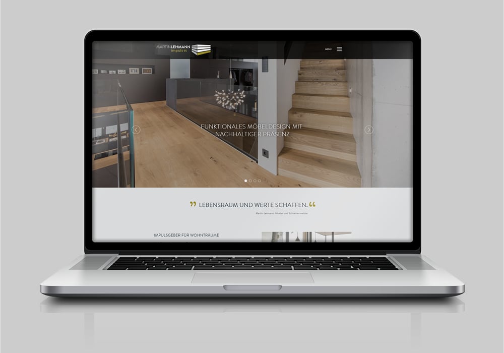 Webdesign – Schreinereibetrieb für Crossactive