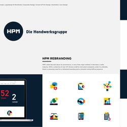 HPM: Corporate Design, Icon-System und Webdesign