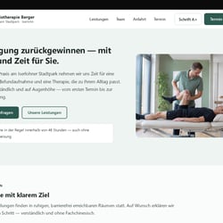 Physiotherapie Berger – Demo für eine Praxis