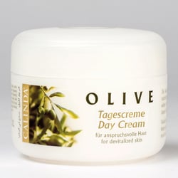 No-Label Etikett für Pflegeserie – Olive Tagescreme