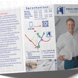Bauunternehmen Flyer erstellen | Layout gestalten