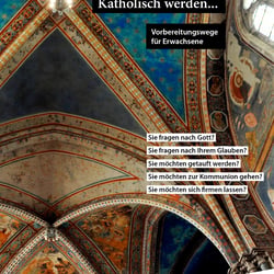 Kath. Stadtdekanat Stuttgart (2018) Broschüre „Katholisch werden“ (DIN A5, 12 S.)