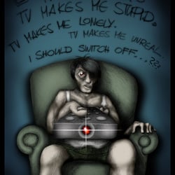 TV Terror – Zeichnung