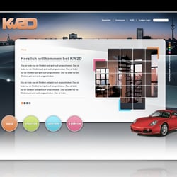 Entwurf des Internet Auftritts der Firma KW2D | Im Auftrag der Agentur KW2D