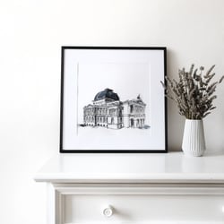 Fassadenillustration / Theater