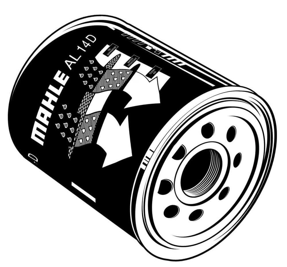 Vektorgrafik Mahle Lufttrockner