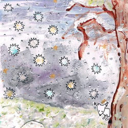 Illustration zu dem Gedicht ’Die Schneeflocke’