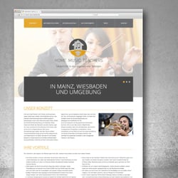 Passend zu den von uns entwickelten Printmedien wurde die dazugehörige Website im gleichen Erscheinungsbild gestaltet.