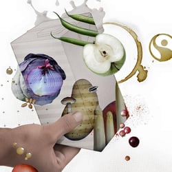 Organic Food collage (for german magazine), 2015