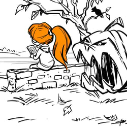 Illustration für Inktober- Halloween