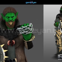3D-Eisenfaust-Kriegers-Geschöpf Character Animation