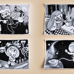 Inktober 2016 – Ich habe andere Illustratoren nach ihren Kindheits-Berufswünschen gefragt