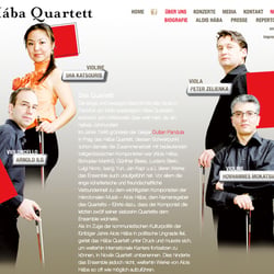 Hába Quartett / Webpräsenz des Hába-Quartetts