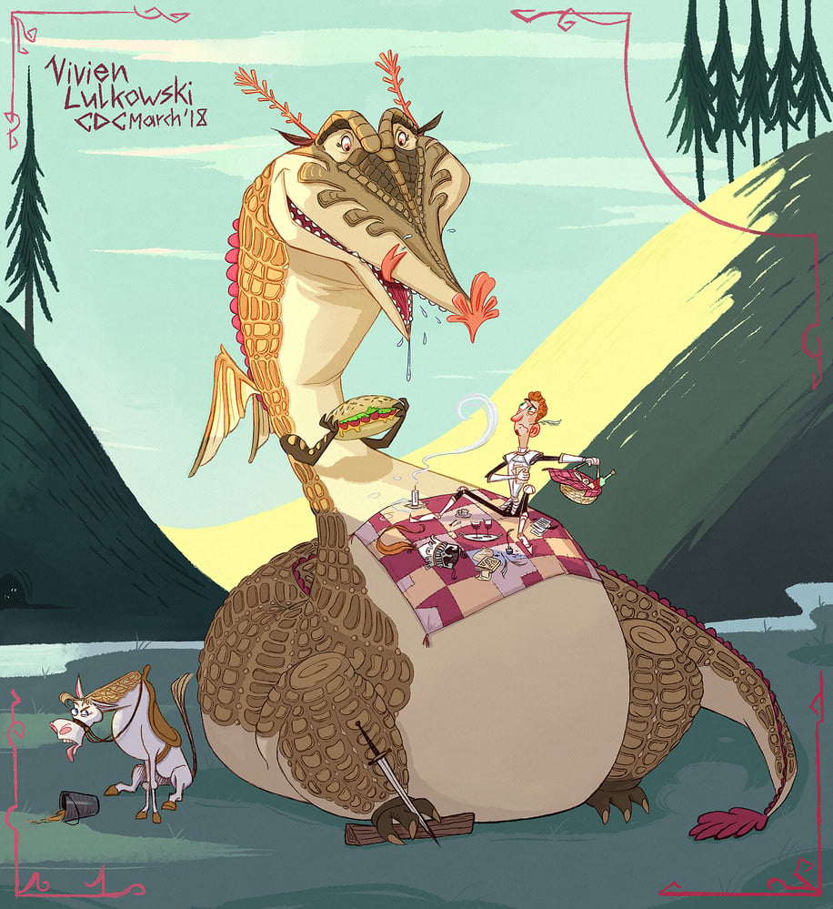 Picknick mit Drache