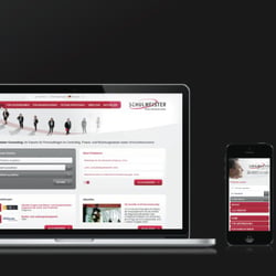 Screendesign, Mobile Design for Schulmeister Consulting