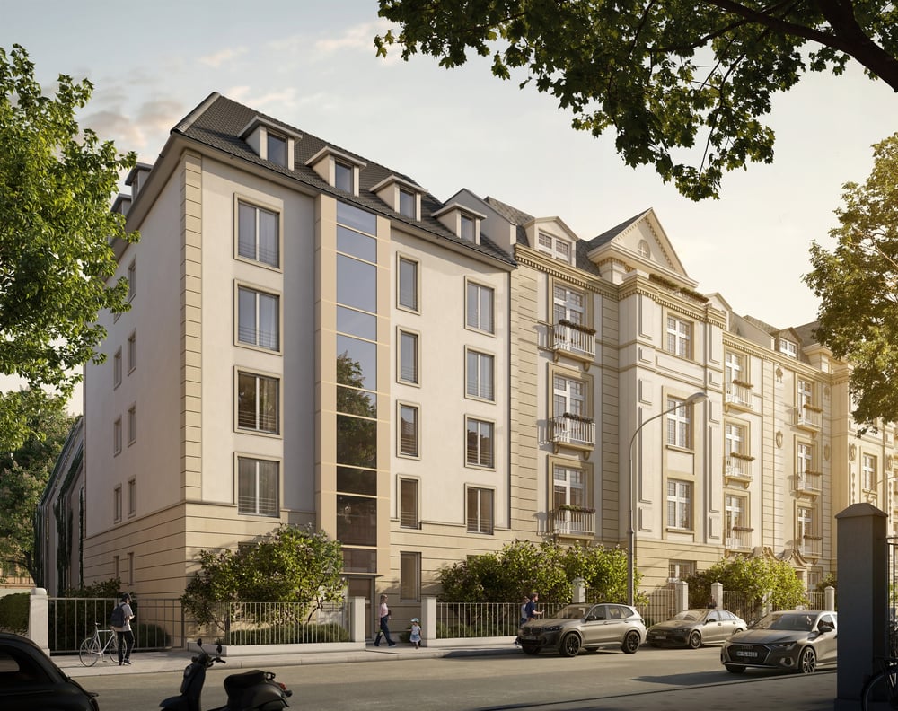 Außen- und Innenvisualisierung eines fabelhaften Wohnhauses in Frankfurt