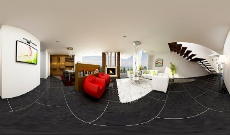 Villa Salon Panoramablick