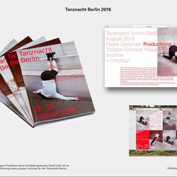 Mitarbeit an Katalog Tanznacht