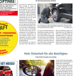 Layout, EBV, Satz, Druckvorstufe einer Zeitung