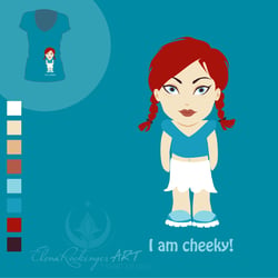Cheeky | I AM Serie | Vektorillustration