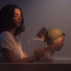 Enjoying the silence while taking a bath