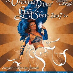 Plakat für Bauchtanzshow von Naheda