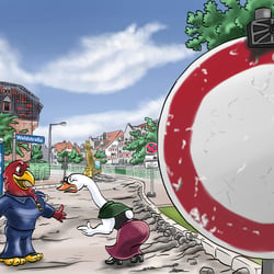 Panel-Artwork – Viele Baustellen in Villingen-Schwenningen
