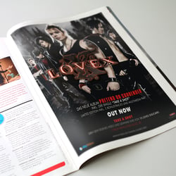 Anzeigengestaltung „Lovex“ (Drakkar)