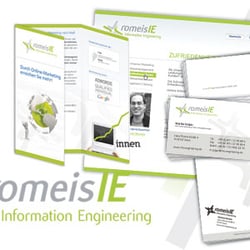 romeis Information Engineering – Logo, Visitenkarten, Briefbogen, Folder, Webseite