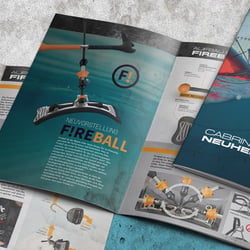Pryde Group – Konzeption & Kreation der Broschüren für Cabrinha und NP Surf