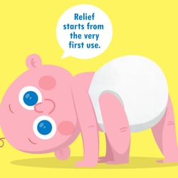 Baby gestützt