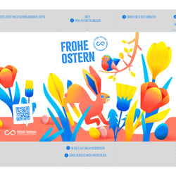 Oster-Projekt // illustratives Banderolen Design
